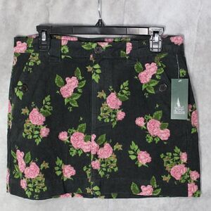 Women's High Rise Corduroy Mini Skirt Size 12